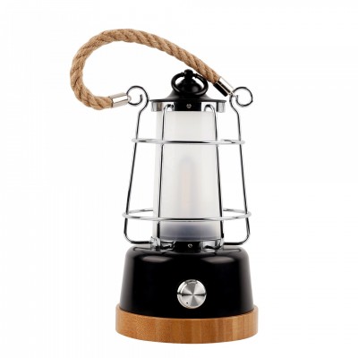 New white yellow SMD vintage hemp rope handle lantern